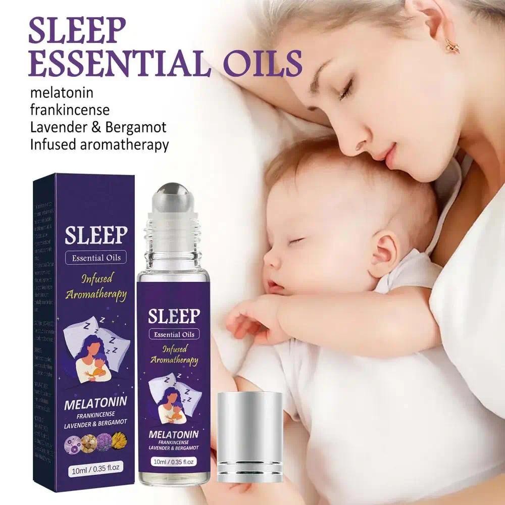 น้ํามันหอมระเหย Deep Sleep Sleeping Rollerball สเปรย์น้ํามันหอมระเหยลาเวนเดอร์น้ํามันหอมระเหย Sleep Mist สเปรย์สําหรับการนอนหลับ