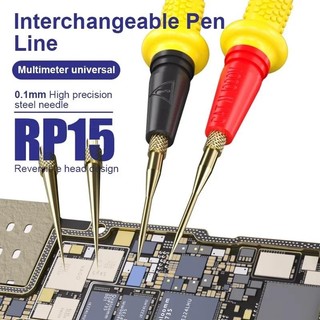 MECHANIC RP15 ปากกามัลติมิเตอร์ 1000V 20A สแตนเลสสตีลมัลติมิเตอร์แบบดิจิตอล Ultra Fine Point เข็ม Soft Test Probe
