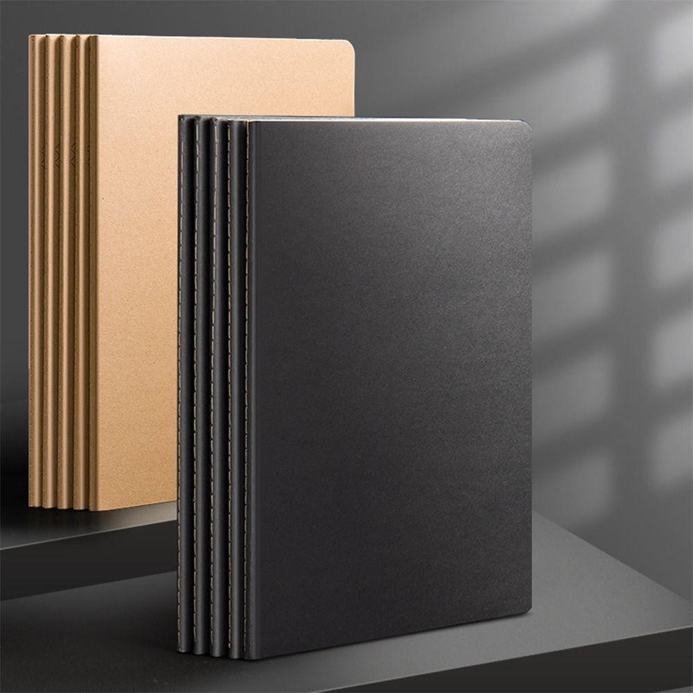 สมุดไดอารี่ GRADAK, ปกคราฟท์ A4/A5/B5 โน๊ตบุ๊ค, ตารางแบบพกพา/Lined/Blank Sketchbook ของขวัญ
