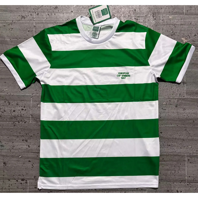 New Retro66-67 Celtic Home Retro Soccer jersey Vintage jersey S-XXL ผู้ชายแขนสั้นผู้ใหญ่ชุดฟุตบอล jersey GEMMELL