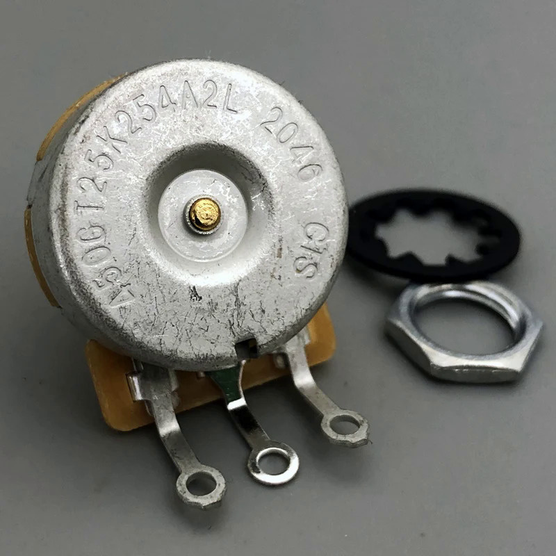 CTS Genuine A500K A250K B250K Guitar Potentiometer Pot Low Torque And Low Noise Smooth Feel Brass Sh