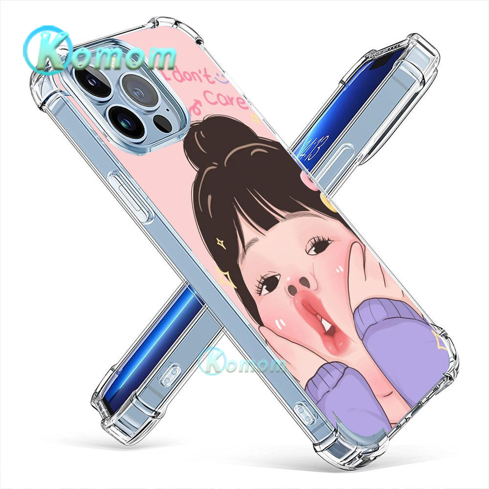 VIVO Y02 Y02t Y02s Y16 Y35 Y22 Y22s Y01 Y15a Y15s Y76 5G Y21 Y21s Y33s Y21T Y33T Y20 Y20i Y20s G Y11s Y12s Y12a Y11 2019 Y12 Y15 Y17 โปร่งใสตลกการ์ตูนครอบคลุม TPU ฝาหลังใสเยลลี่ใสกรณี