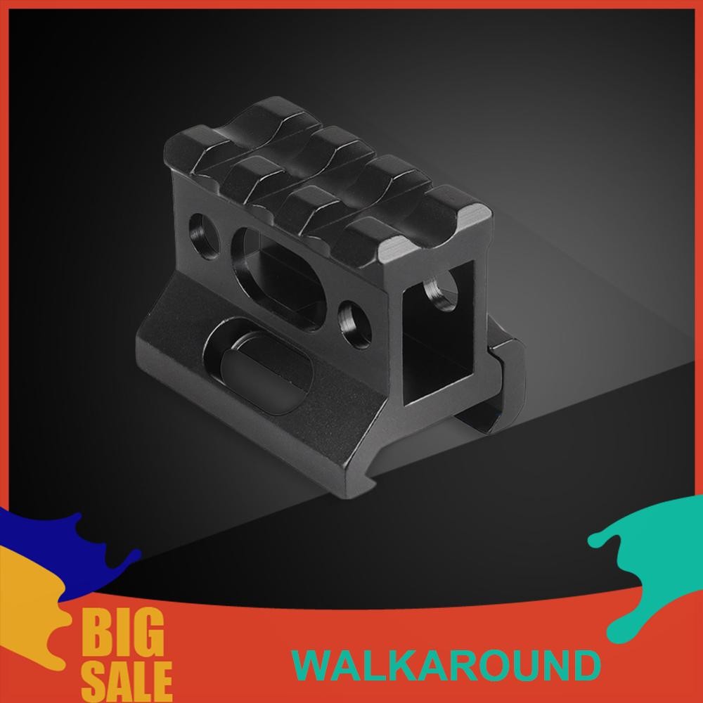 3 ช่อง 20 มม.Riser Mount อลูมิเนียมขอบเขต Riser ฐาน Mount สําหรับ Picatinny Rail [walkaround.th]