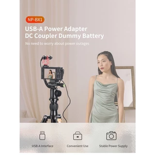 Kingma Dummy Battery Sony NP-BX1 แบตไลฟ์สด DC Coupler แบตกระสือ (ประกันศูนย์ไทย)