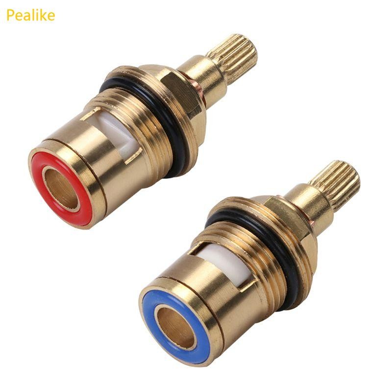 Pealike Hot Cold Mix Ceramics Disc Cartridges เปลี่ยนทองเหลืองก๊อกน้ําเซรามิควาล์วอุณหภูมิสําหรับห้องครัว Bathro