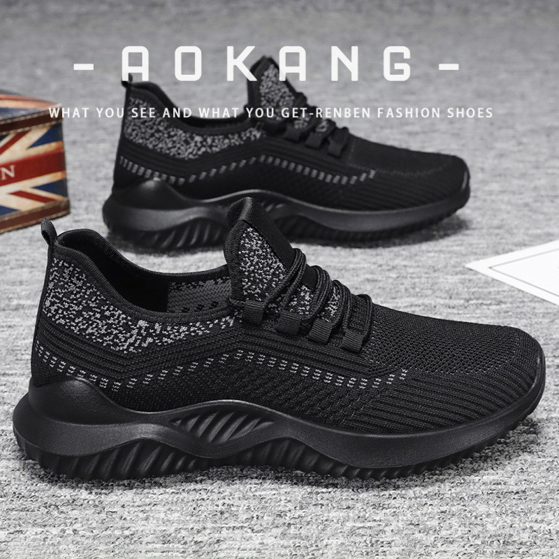 Aokang รองเท้ากีฬาผู้ชายไม่สัญชาตญาณระบายอากาศในฤดูใบไม้ร่วง