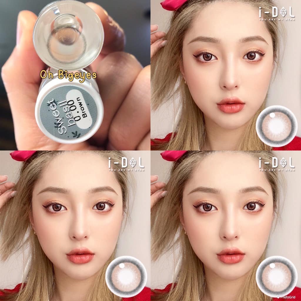 🔥คอนแทคเลนส์✨ขนาดกลาง✨ Sweet Basil (Lovelylens)