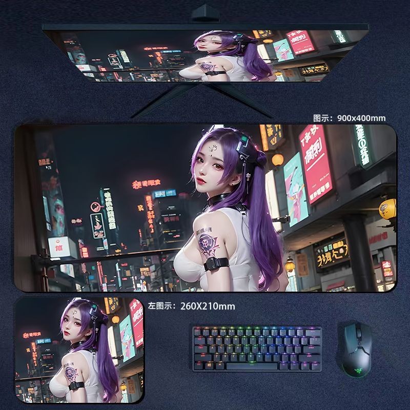 [70 * 30 ซม.] แผ่นรองเมาส์ขนาดใหญ่สําหรับเล่นเกมอะนิเมะแผ่นรองคีย์บอร์ดเกมนักเรียนสํานักงานหนังสือหอพักแผ่นรองโต๊ะ เด็กผู้ชาย แผ่นรองคอมพิว
