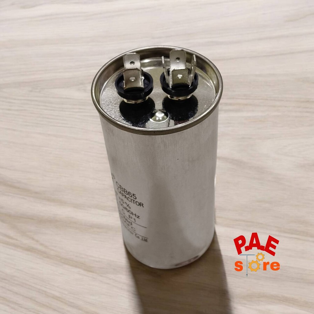 #capคาปาซิเตอร์แคปรันแอร์ 2ขั้ว CBB65 450V 30uF 35uF 40uF  45UF ใช้ได้ทุกยี่ห้อคาปาซิเตอร์แอร์