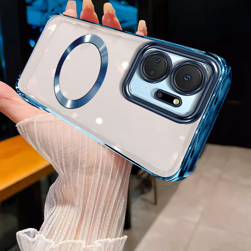 เคส ปลอก Honor X7a Honor x7b Honor x6a Honor x6b เคสโทรศัพท์ Soft GOLD border กันชนโปร่งใสพร้อมแหวนด