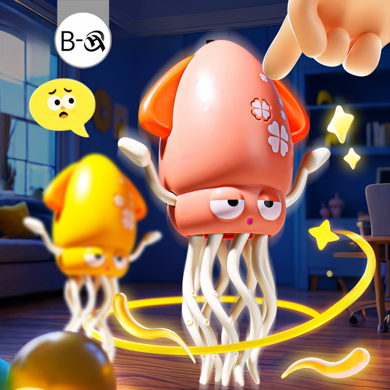 BHQ ของเล่นไฟฟ้า หมึกเต้นเริงระบำ ปลาหมึกเต้นได้ ไฟสี เสียงเพลง