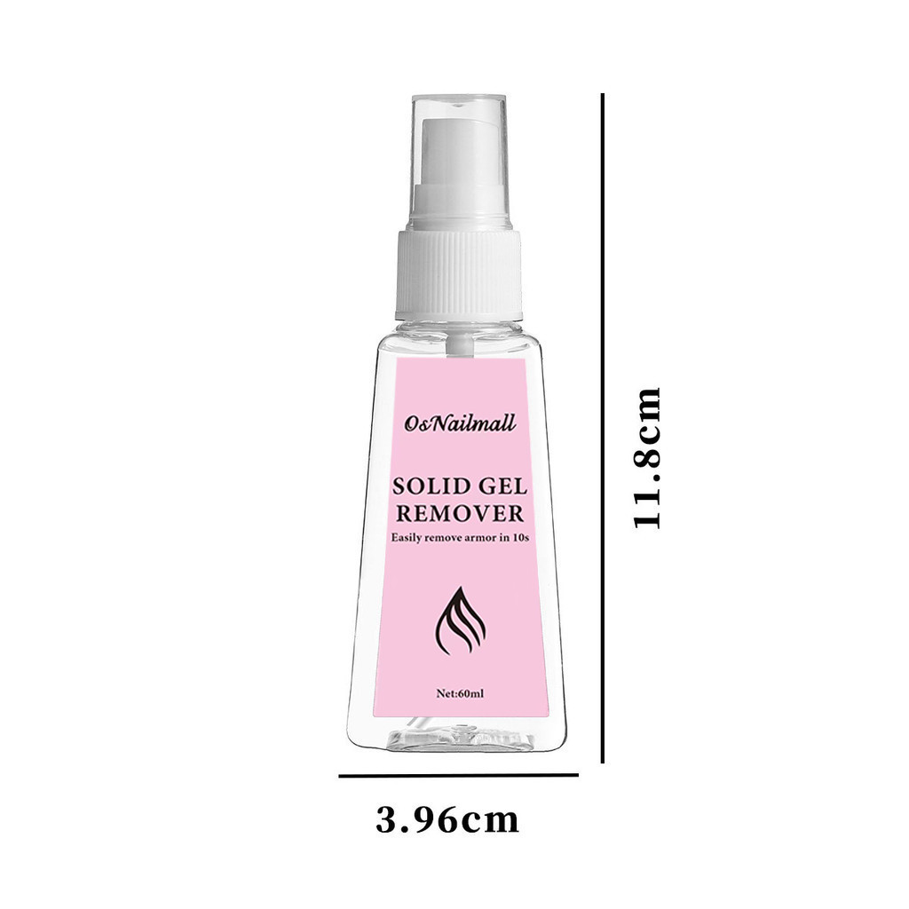 60มิลลิลิตรกาวเล็บ น้ํายาล้าง กาวปิดสําหรับกดบนเล็บใสแข็งเล็บกาวเล็บปลอมกาว น้ํายาล้าง ทําเอง เครื่องมือทําเล็บ - รูปที่ 2