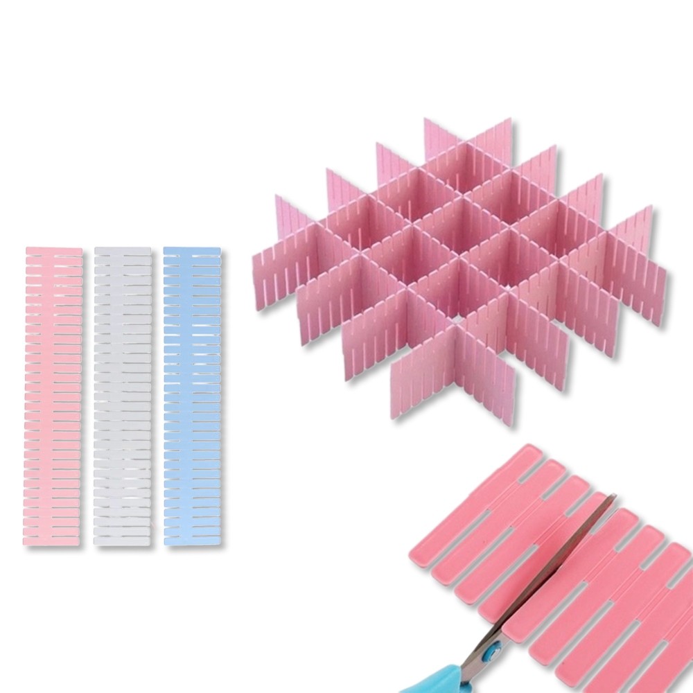 WEISON - 1 ชุด DRAWER PARTITION H492 DIY ORGANIZER CABINET 4 PCS DRAWER PARTITION DRAWER BOX DIVIDER