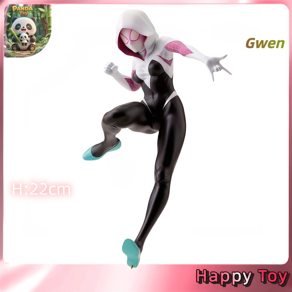 Marvel Spider-Man  Parallel Universe ของเล่นแนวตั้งแนวนอน Daisy Gwins  เคลื่อนย้ายได้ Boxed Figure M