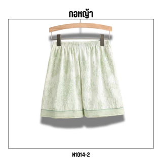 💥Lookmebra_SHOP💥 (N1014) กางเกงขาสั้นเนื้อผ้านุ่มลายดอกไม้พาสเทล สวมใส่สบาย ไม่ระคายผิว