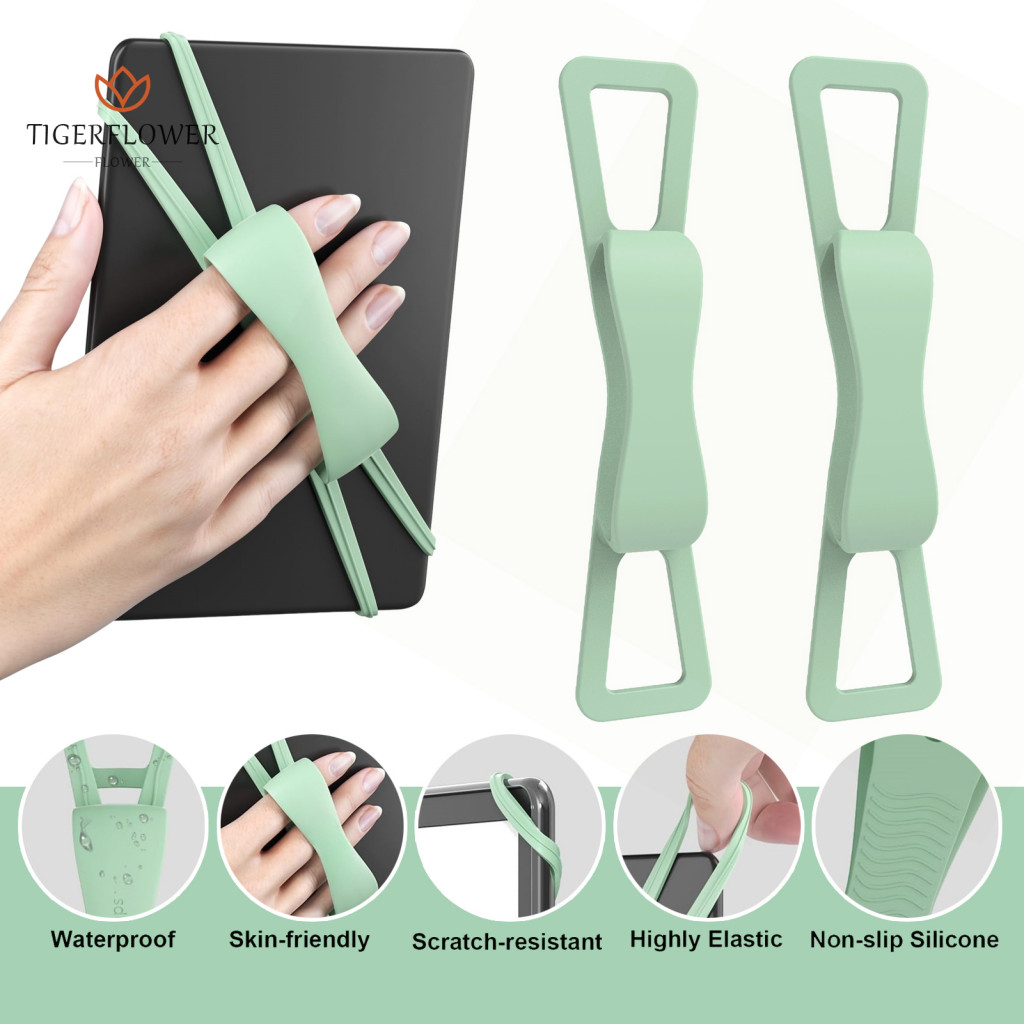 TF สายคล้องมือแบบใช้ซ้ําได้ Universal Hand Strap Universal สายคล้องมือซิลิโคนสําหรับ Kindle Tablets 