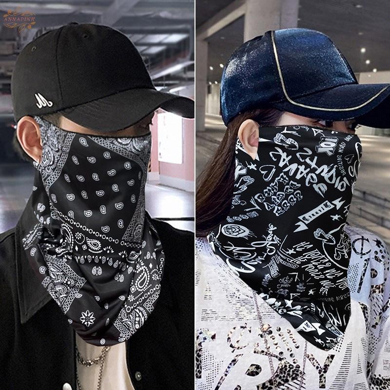 Ank 1 PC แฟชั่น Punk หน้ากากสําหรับผู้ชายผู้หญิงฤดูร้อน Face คอ UV ป้องกันหูผ้าพันคอ Hip Hop กีฬากลางแจ้งขี่จักรยาน EN