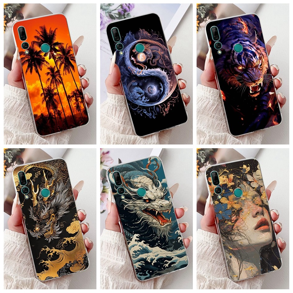 ปลอกใหม่สําหรับ Huawei Y9 Prime 2019 STK-L21 STK-L22 STK-LX3 / P สมาร์ท Z STK-LX1 กรณี Cool Dragon ก