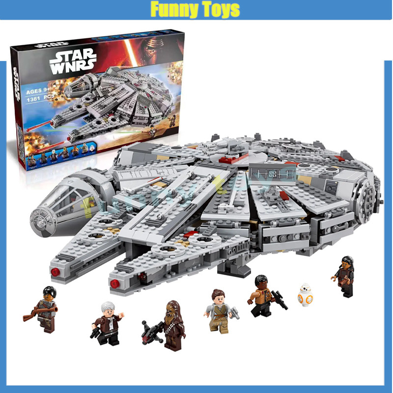 75105 Millennium Falcon Building Blocks ยานอวกาศรุ่น (130+/PCS) ของเล่นของขวัญสําหรับเด็กผู้ชาย