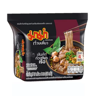 มาม่าซอง เส้นเล็กก๋วยเตี๋ยวเรือ มีซอสเผ็ด 87 กรัม (แพ็ก 4 ซอง และ แบบ 1 ซอง)