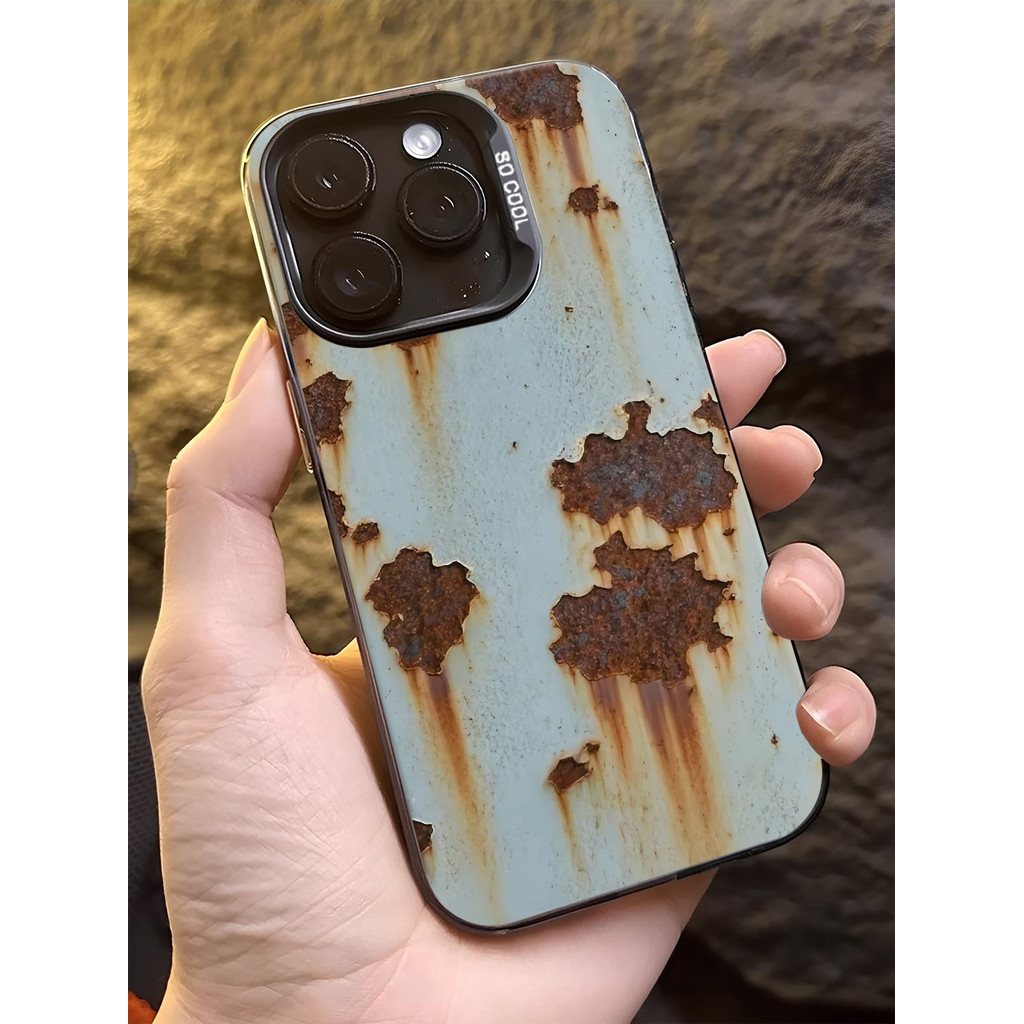 เคส iPhone 13 11 For ไอโฟน 12 14 15 16 Pro MAX 14 15 16 Plus X XR XSMAX 7Plus CASE แกล้งคน สนิม เคสโทรศัพท์แฟชั่นสุดหรู