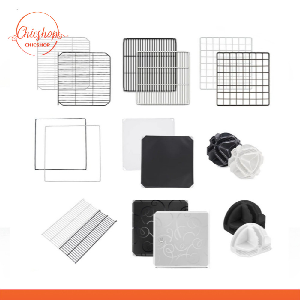 F2C อุปกรณ์ประกอบกรงสัตว์เลี้ยง DIY ตะแกรงทำกรงสัตว์เลี้ยง สำหรับสัตว์เลี้ยง สุนัข แมว กระต่าย