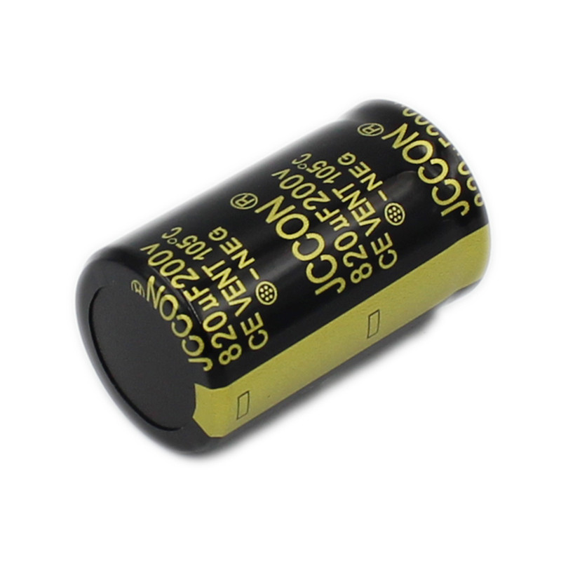 200v820uf DECCON เครื่องเชื่อมสีดําทองแหล่งจ่ายไฟเครื่องขยายเสียงตัวเก็บประจุ 25x40