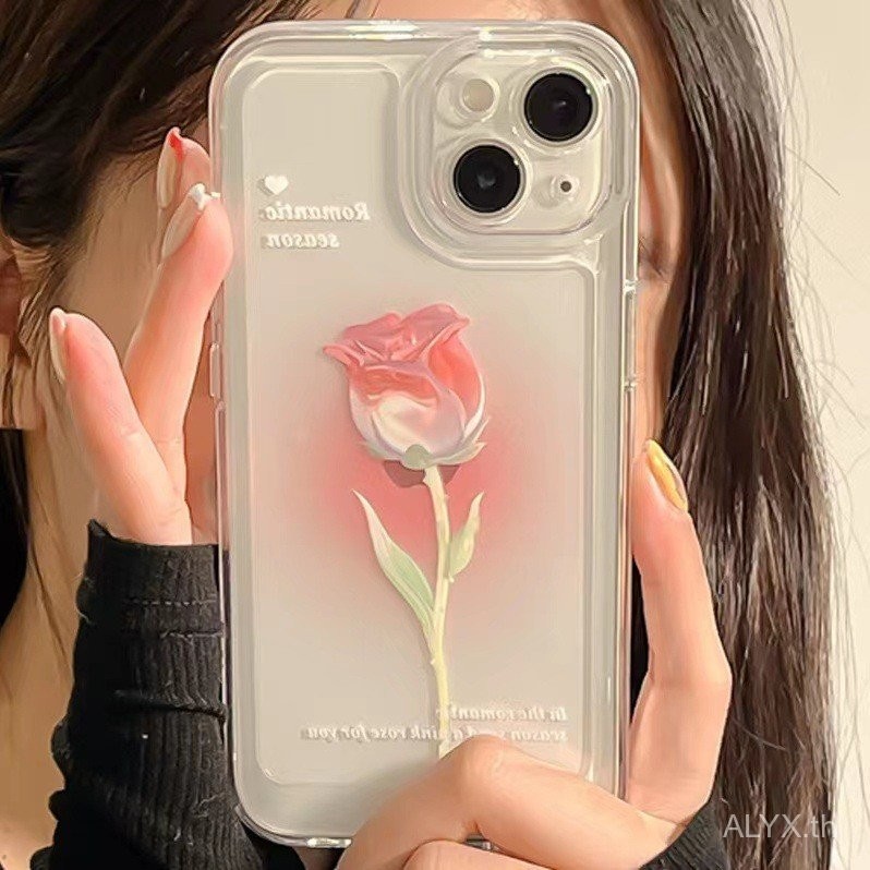 ภาพวาดคู่รัก132025Apple 1215/ดอกไม้iPhone Soft Caseเคสโทรศัพท์พื้นที่โปร่งใส14เคสป้องกันใหม่ญี่ปุ่นเ