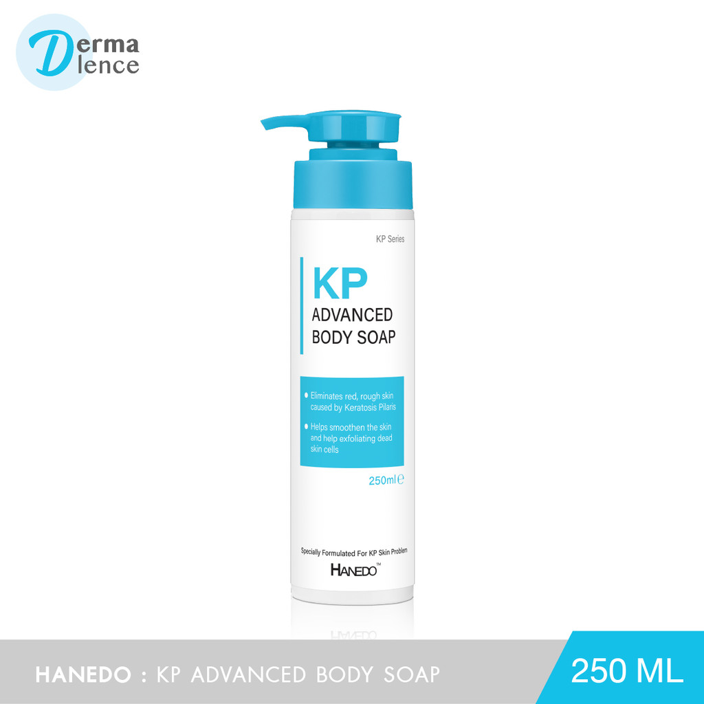 Hanedo KP Advanced Body Soap สบู่เหลวทำความสะอาดผิวกาย ช่วยผลัดเซลล์ผิว ลดขนคุดและสิวที่หลัง 250ml