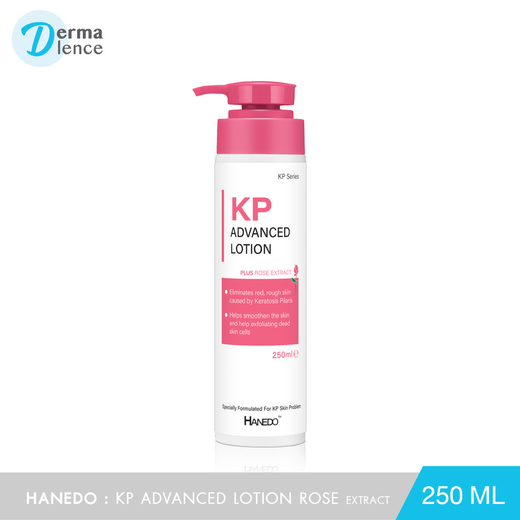 Hanedo KP Advanced Lotion Plus Rose Extract โลชั่นผลัดเซลล์ผิวกลิ่นกุหลาบ ลดขนคุด 250ml