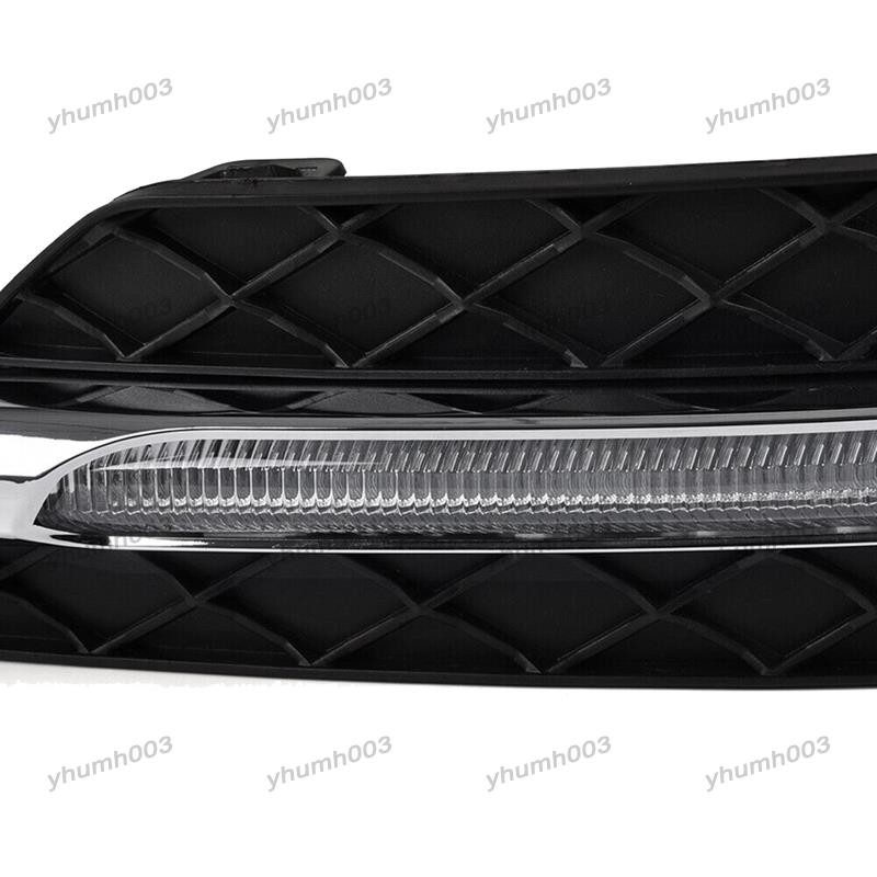 [yhumh003]คู่ LED DRL ไฟวิ่งกลางวันไฟตัดหมอกเหมาะสําหรับ C-Class W204 C250 C300 11-13 - รูปที่ 4