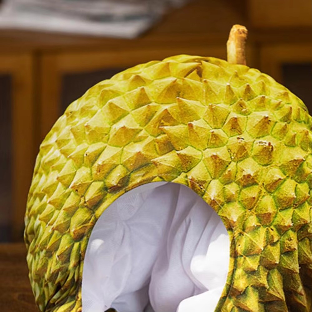 ZENBREW​ หมวกทุเรียนจําลอง, หมวกทุเรียนนุ่มตลก, หมวกตุ๊กตาผ้ากํามะหยี่การ์ตูนที่สะดวกสบายที่ไม่ซ้ํากัน การถ่ายภาพ - รูปที่ 3