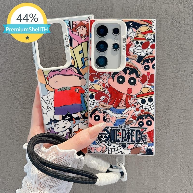 เคสโทรศัพท์มือถือลายเครยอนชินจังวันพีซ สำหรับ iPhone 11-16 x xr xsmax 7 8plus Samsung A22 A54 -A06 RLDP2332 CYK2333