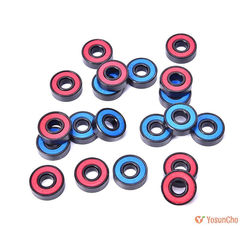 YosunChoker] 10 ชิ้น/เซ็ต 608 2RS Bearing Deep Groove Steel Sealed Bearings 608RS 608-2RS ใหม่