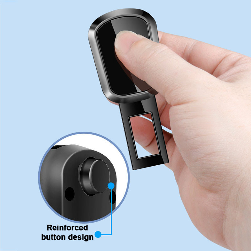 carboss Universal Car Seat Belt extender วัสดุโลหะผสมรถเข็มขัดนิรภัยคลิปหัวเข็มขัด รูปที่ 2