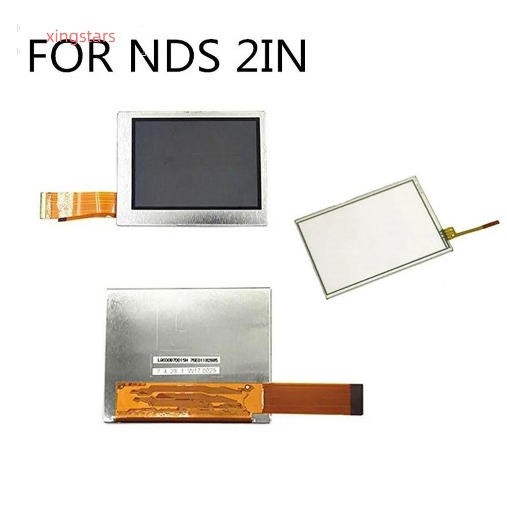 XINGSTARS จอแสดงผล LCD, หน้าจอคอนโซลเกมอะไหล่เดิม, ซ่อมหน้าจอสัมผัส DIY สําหรับ DS/NDS