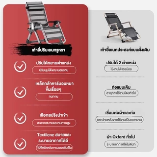 CADERI💥ราคาโปรโมชั่น💥เก้าอี้พับ เก้าอี้นอนปรับได้ รับน้ำหนักได้200kg โซฟาคลาวด์พกพาของคุณ Folding Chair