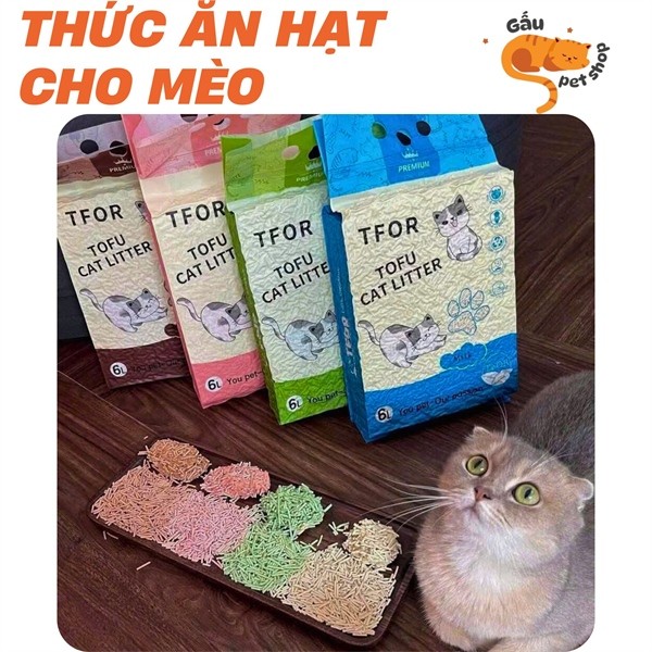 TFOR TOFU CAT LITTER 6L สัตว์เลี้ยง Soy CAT LITTER ปลอดภัยสําหรับเจ้านายและโลตัสสุขภาพ
