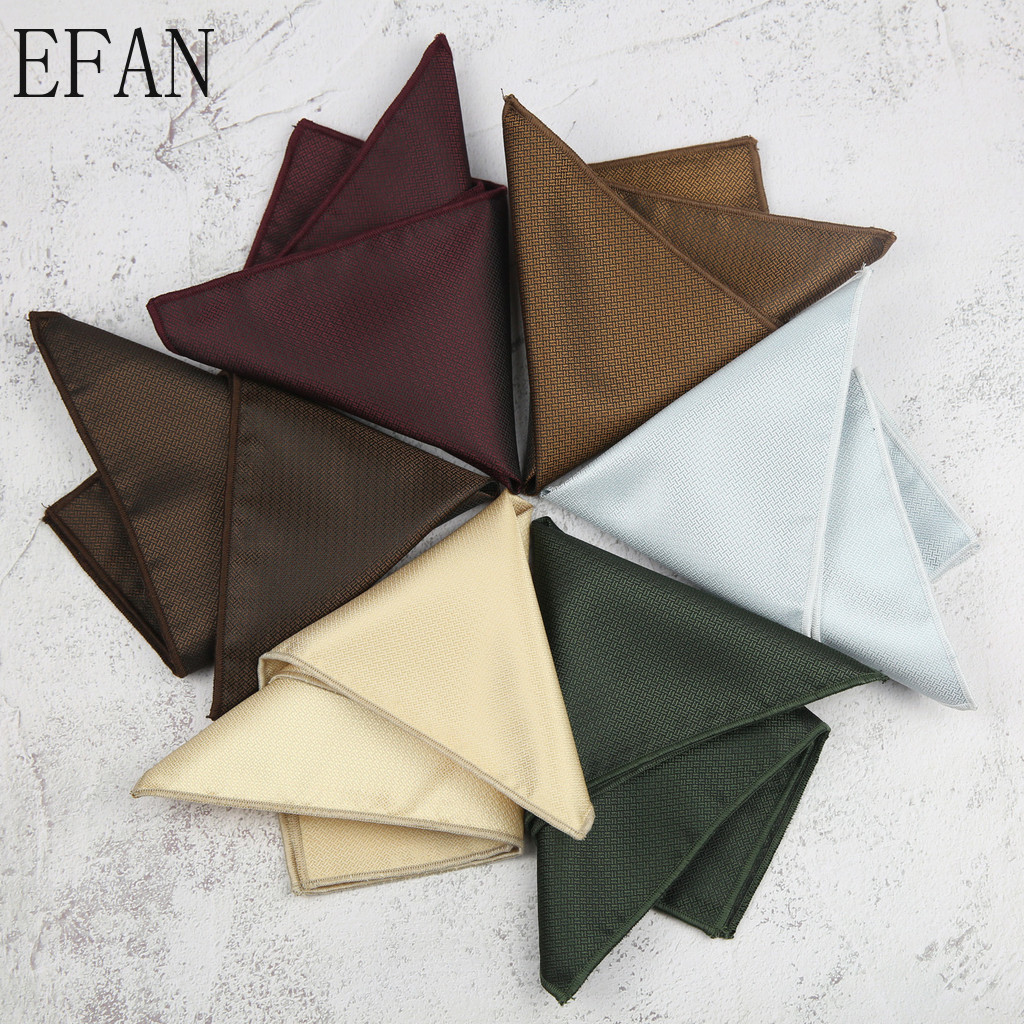 22เซนติเมตรศิลปะผู้ชายผ้าเช็ดหน้าธุรกิจการประชุมโฮสต์มืออาชีพอย่างเป็นทางการลายเส้นเข้มสีเทากาแฟสีเขียวเข้มสีดําผ้าเช็ดหน้า