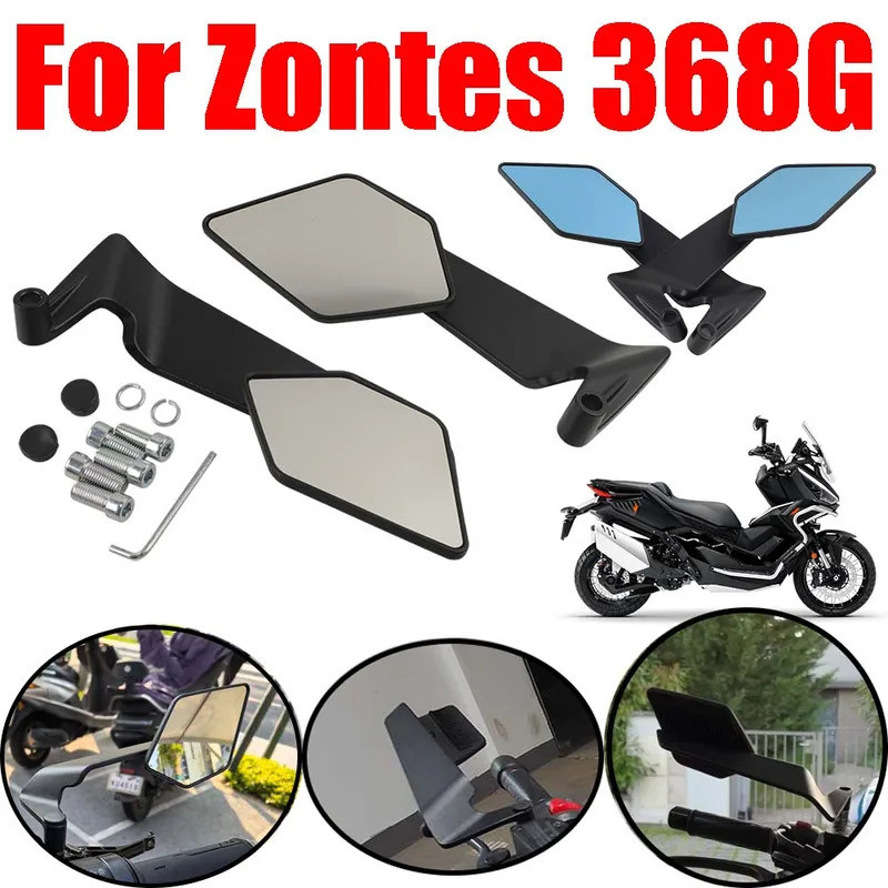 YES For Zontes 368G 368 G G368 G 368 368K 368D 368E 510G Accessories Rearview Mirrors Stealth Wingle