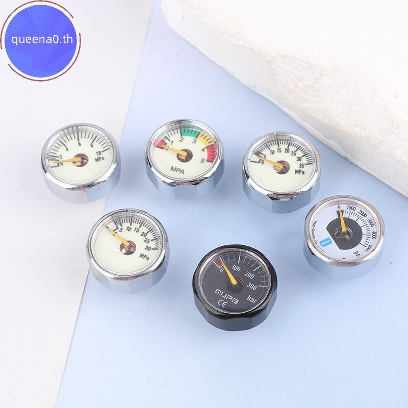 Queena0 เกจวัดแรงดันไมโครแอร์ มาโนมิเตอร์ | เกลียว M10 M8 | 5MPA 10MPA 20MPA 30MPA 35MPA 40MPA 300BA