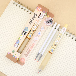 Oniso ชุดปากกาเจล1ด้ามพร้อมไส้2แท่ง ลายการ์ตูนSanrio ขนาด0.5mm. หมึกสีน้ำเงิน - สินค้าลิขสิทธิ์แท้