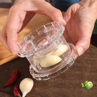 YOYO เครื่องบดกระเทียม กดหมุนบดสับเครื่องใช้ในบ้านครัว garlic press