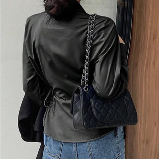 เสื้อเชิ้ตลำลองสตรี สไตล์นักธุรกิจ แขนยาว คอกลม มีสายผูกที่เอว ใส่ง่ายสำหรับทุกโอกาส
