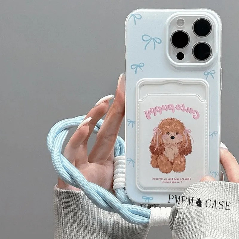 ผีเสื้อสุนัขสายคล้องแฟนซีผู้ถือบัตรปลอก Xiaomi C85 15 14 14T C65 C75 12T 13T Pro 11 12 Lite M5S X5 X