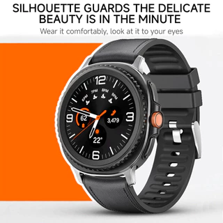 สายหนังซิลิโคนอ่อนนุ่มสําหรับ Samsung Galaxy Watch 8 40/44 มม.นาฬิกา 8 คลาสสิก 46 มม.สายนาฬิกาแบบนุ่มสําหรับผู้ชายผู้หญิงไม่มีช่องว่าง
