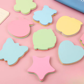 กระดาษโน้ต 100แผ่น/แพ็ค เครื่องเขียน สีพาสเทล กาวในตัว กระดาษโน๊ต Sticky note กระดาษโน้ตมีกาวในตัว