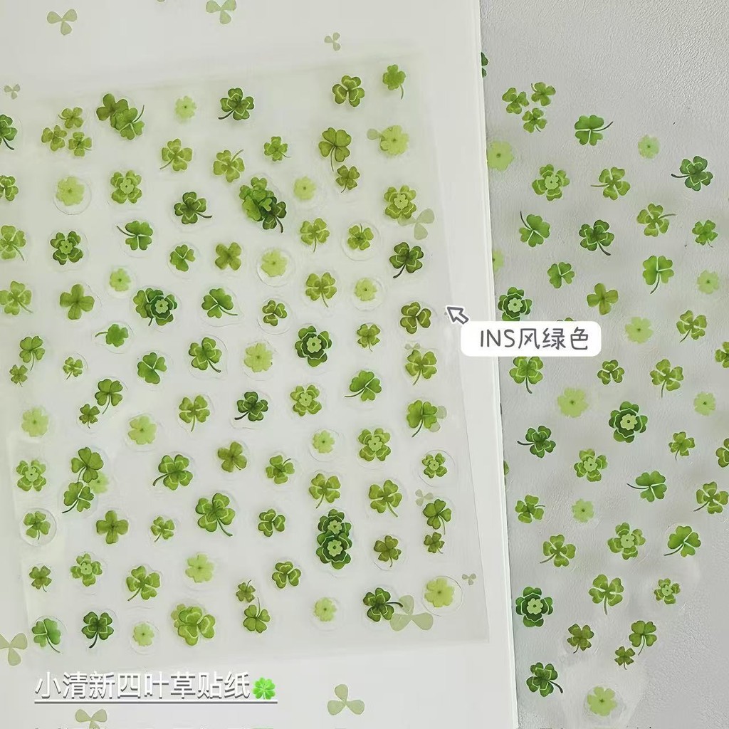 คูคา♥ สติกเกอร์ตกแต่ง Four-leaf Clover ญี่ปุ่น กันน้ํา น่ารัก ลายการ์ตูนจมูกเล็ก