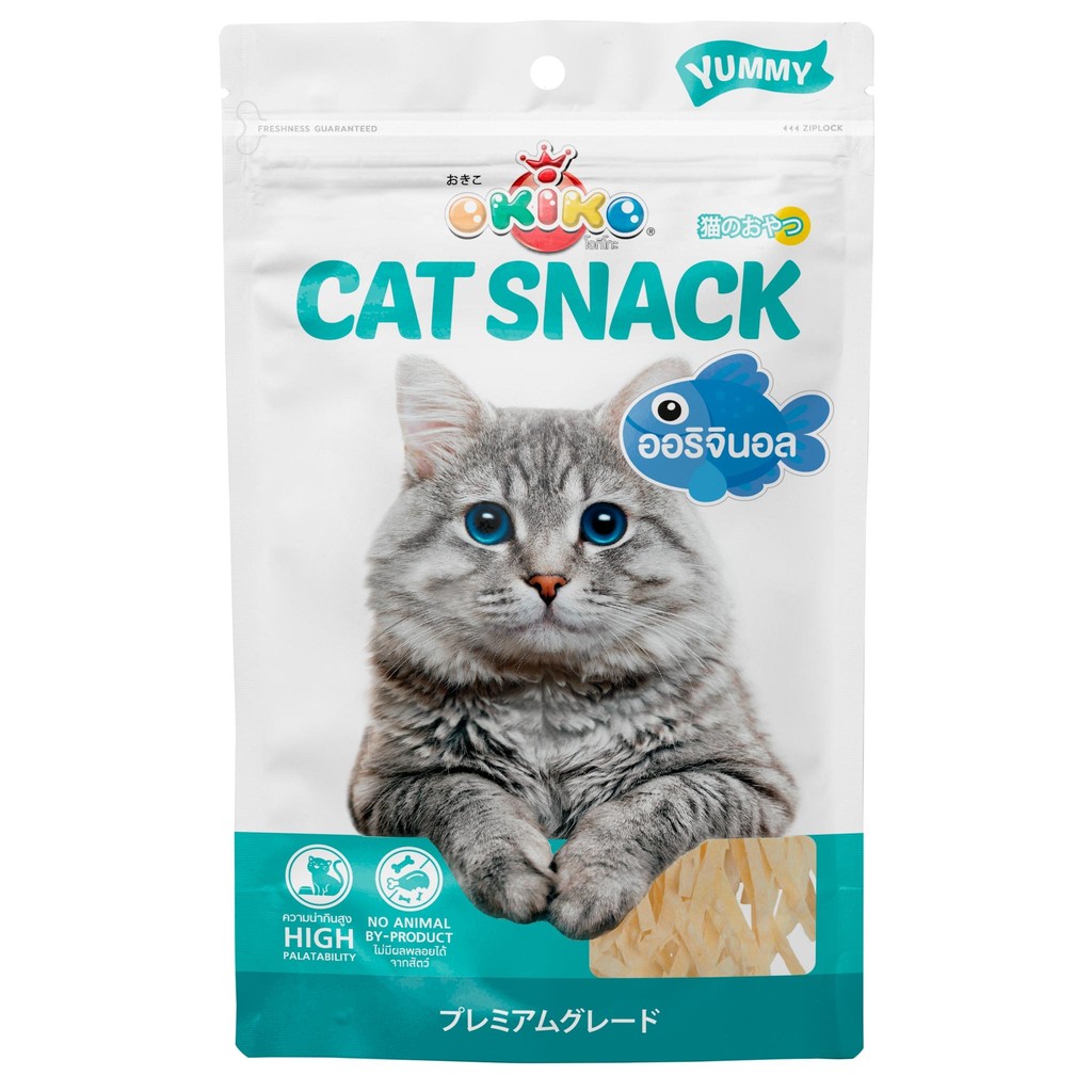 Okiko (โอกิโกะ) ขนมสำหรับแมว ทำจากเนื้อสัตว์แท้ 1 ซอง 27-30 กรัม - รูปที่ 6