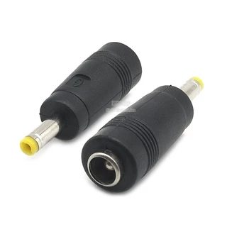 อะแดปเตอร์ปลั๊กไฟ DC 5.5 * 2.1/2.5/1.35 มม. อะแดปเตอร์แล็ปท็อปหญิงเป็นชาย